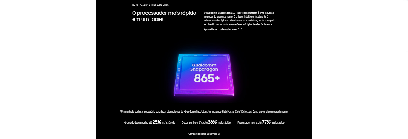 Tablet Samsung Galaxy Tab S7 T875 256GB 8GB RAM Tela Imersiva de 11